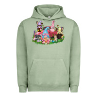 Pigment Oil Green Easter gnomies truck  Easter Day Urban Hoodie - CowGirlArtShop