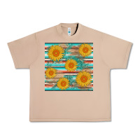 Burro sunflower wood serape  leather seamless Urban Heavy Tee - AdoDesignShop