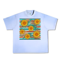 Grape Ice sunflower wood serape  leather seamless Urban Heavy Tee - AdoDesignShop