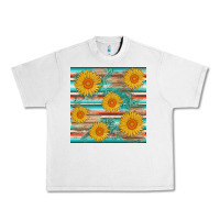 Lunar Rock sunflower wood serape  leather seamless Urban Heavy Tee - AdoDesignShop