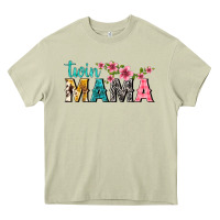 Mossy twin mama with flowers Heavy Core Tee - texasbilliewilder