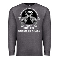 Charcoal Heather Guns - When guns are outlawed I'll be outlaw Premium Sweatshirt - Bettercallsaul