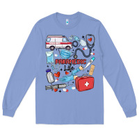 Colony Blue can't talk right now doing paramedic stuff Long Sleeve Tee - MaliasSmallBusiness