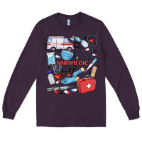 Plum can't talk right now doing paramedic stuff Long Sleeve Tee - MaliasSmallBusiness