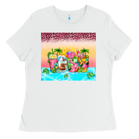 White beach summer coffee cups Ladies Tee - Zillion Design Studio