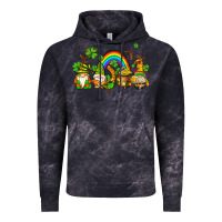 Cloud Black st patricks gnomes with rainbow Vintage Hoodie - AdoDesignShop