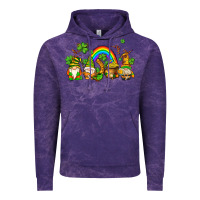 Cloud Purple st patricks gnomes with rainbow Vintage Hoodie - AdoDesignShop