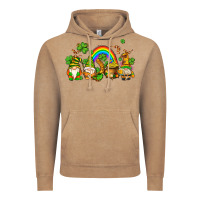 Vintage Coffee st patricks gnomes with rainbow Vintage Hoodie - AdoDesignShop