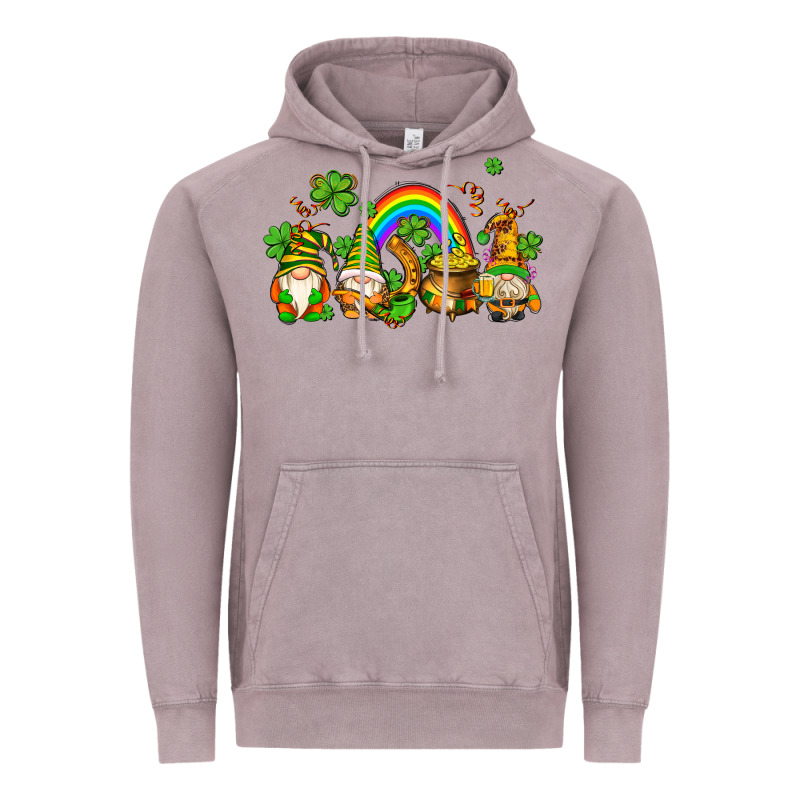 St Patricks Gnomes With Rainbow Vintage Hoodie by AdoDesignShop | Teevron