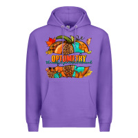 Purple optometry thankful grateful blessed pumpkin Premium Hoodie - NancyCooperArtShop