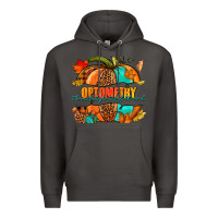Smoke optometry thankful grateful blessed pumpkin Premium Hoodie - NancyCooperArtShop