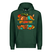 Sports Green optometry thankful grateful blessed pumpkin Premium Hoodie - NancyCooperArtShop