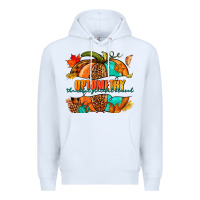 White optometry thankful grateful blessed pumpkin Premium Hoodie - NancyCooperArtShop