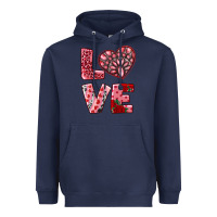 Navy love  with pink gemstone Heavyweight Hoodie - RanaPortraitStore