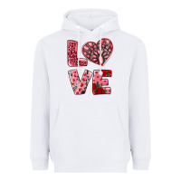 White love  with pink gemstone Heavyweight Hoodie - RanaPortraitStore