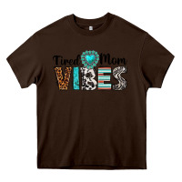 Chocolate Brown tired mom vibes Heavy Core Tee - texasbilliewilder