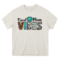 Cream tired mom vibes Heavy Core Tee - texasbilliewilder