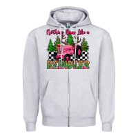Heather Grey nothing runs like a reindeer Zipper Hoodie - MaliasSmallBusiness