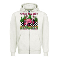 Oatmeal Heather nothing runs like a reindeer Zipper Hoodie - MaliasSmallBusiness