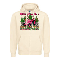 Sandshell nothing runs like a reindeer Zipper Hoodie - MaliasSmallBusiness