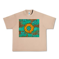 Burro Sunflower Gemstone Leopard Urban Heavy Tee - Artiststas