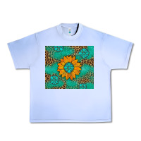 Grape Ice Sunflower Gemstone Leopard Urban Heavy Tee - Artiststas