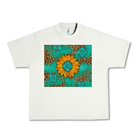Pistachio Sunflower Gemstone Leopard Urban Heavy Tee - Artiststas