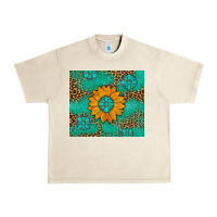 Sandshell Sunflower Gemstone Leopard Urban Heavy Tee - Artiststas