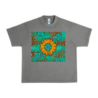 Tornado Sunflower Gemstone Leopard Urban Heavy Tee - Artiststas