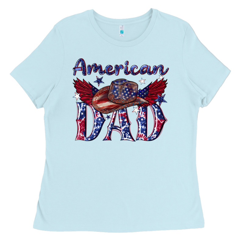 American Dad With Cowboy Ladies Tee by texasbilliewilder | Teevron