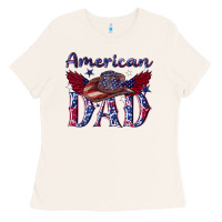 Bone American dad with cowboy Ladies Tee - texasbilliewilder