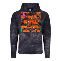 Cloud Black halloween witch hats leopard seamless pattern Vintage Hoodie - BundleAndBundleShop