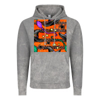 Cloud Rock halloween witch hats leopard seamless pattern Vintage Hoodie - BundleAndBundleShop