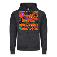 Vintage Arctic halloween witch hats leopard seamless pattern Vintage Hoodie - BundleAndBundleShop