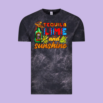 Tequila Lime And Sunshine Vintage Tee Designed By Adodesignshop