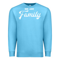 Ocean Blue We Are Family (Family / Father / Mother / Children) Premium Sweatshirt - Bettercallsaul