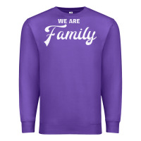 Purple We Are Family (Family / Father / Mother / Children) Premium Sweatshirt - Bettercallsaul