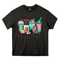 Asphalt nurse fuel coffee cups Heavy Core Tee - Zillion Design Studio