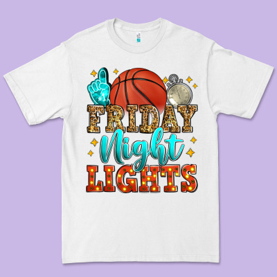 Friday Night Lights Basketball Premium Tee Designed By Zillion Design Studio