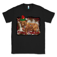 Black merry christmas highland cow Classic Tee - BarkalooDesign