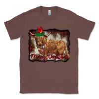 Chestnut merry christmas highland cow Classic Tee - BarkalooDesign