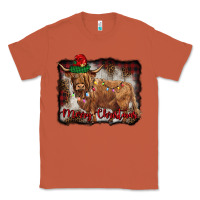 Copper merry christmas highland cow Classic Tee - BarkalooDesign