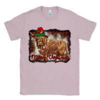 Lilac merry christmas highland cow Classic Tee - BarkalooDesign