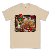 Mushroom merry christmas highland cow Classic Tee - BarkalooDesign