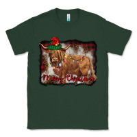 Sports Green merry christmas highland cow Classic Tee - BarkalooDesign