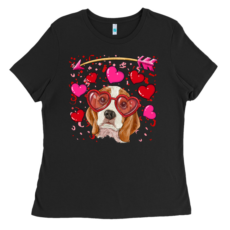Valentine's Day  Beagle Ladies Tee by RanaPortraitStore | Teevron