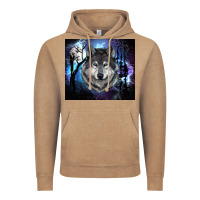 Vintage Coffee wolf and full moon Vintage Hoodie - RanaPortraitStore