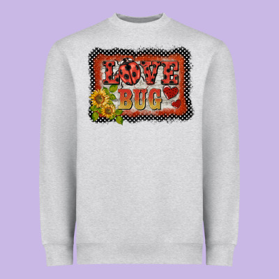 Ladybug  Love Bug Backround Heavyweight Sweatshirt Designed By Barkaloodesign