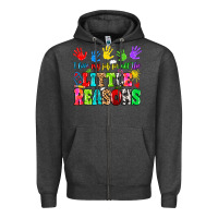 Charcoal Heather I love my job for all the little reasons Zipper Hoodie - MaliasSmallBusiness