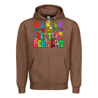 Chestnut I love my job for all the little reasons Zipper Hoodie - MaliasSmallBusiness